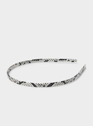 Simons Womens Animal-print slim headband