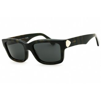 Burberry Dark Grey Rectangular Mens Sunglasses BE4443 412587 55