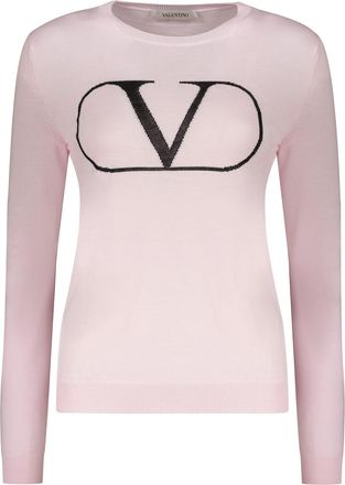 Valentino Garavani Long Sleeve Crew-neck Sweater