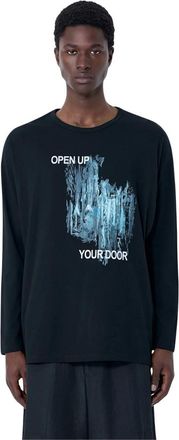 Yohji Yamamoto Hombre, Camisetas, Negro, Talla: L
