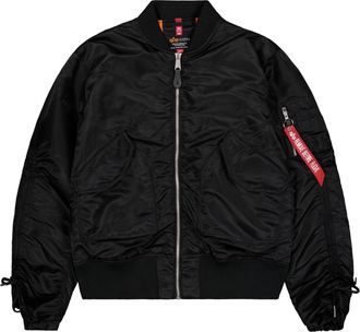 Alpha Industries Bomberjacke ALPHA INDUSTRIES CWU MA-1 Bomber Women, Damen, Gr. L/XL, schwarz, Obermaterial: 100% Nylon, Lining/F&uuml;llung: 100% Polyester, Jacken Bomberj