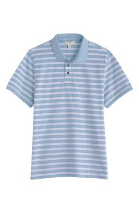 Seasalt Cornwall Balefire Stripe Polo in Breton Waterfall at Nordstrom, Size Xx-Large