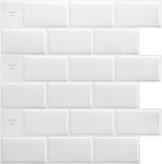 OEM 10 Pegatinas De Pared Extragrandes De 30,48 X 30,48 Cm, Impermeables, Para Cocina Y Ba&ntilde;o