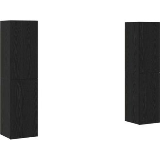 vidaXL Vidaxl - Conjunto De Muebles Para Televisi&oacute;n 4 Pcs Roble Negro