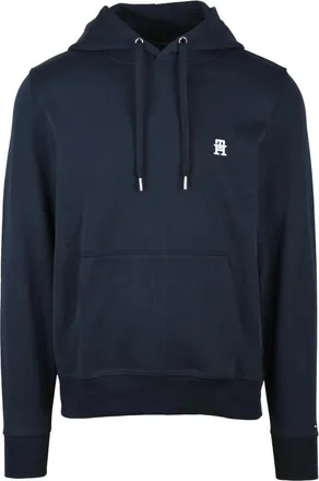 Tommy Hilfiger Hoodies & sweatvesten, Heren, Blauw, L, Katoen, Hooded Sweatshirt