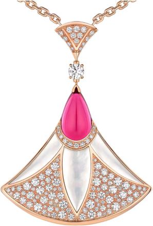 Bulgari Divas Rose Gold And Diamond Dream Necklace
