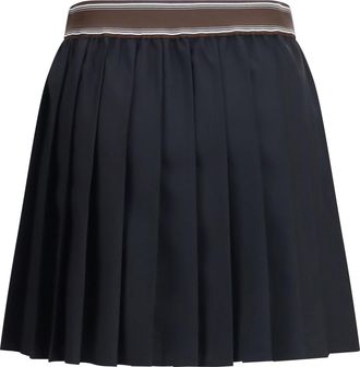 Versace Womens Skirt Medusa 95 Pleated Black Fabric