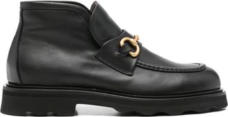 Pomme D'Or horsebit leather ankle boots - women - Calf Leather/Calf Leather/Rubber - 39.5 - Black