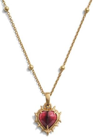 Awe Inspired Heart of Thorns Pendant Necklace in 14K Gold Vermeil at Nordstrom