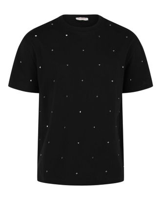 Valentino Allover Rockstud Jersey T-Shirt