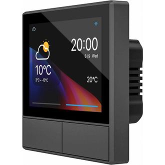 Elle Interruptor De Pared Wifi Nspanel (2 Interruptores), Interruptor Inal&aacute;mbrico, Termostato Inal&aacute;mbrico Para Hogar Inteligente, Control Por Aplicaci&oacute;n, E