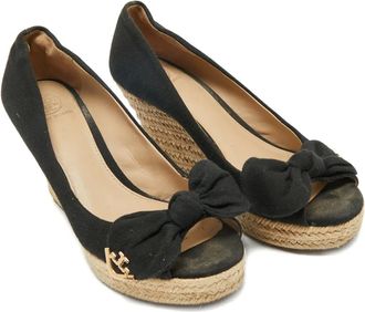 Tory Burch Espadrillas con zeppa - Nero