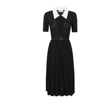 Tory Burch Dames, Jurken, Zwart, Maat: L Viscose
