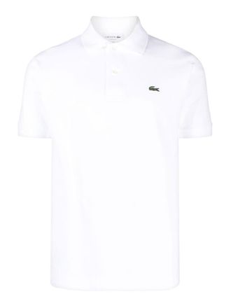 Lacoste Logo-patch cotton polo shirt