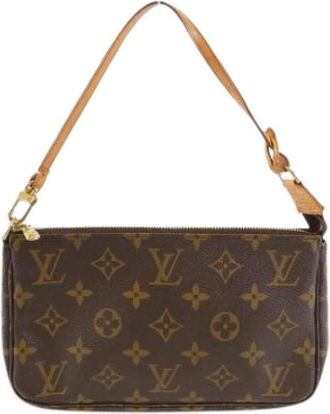 Louis Vuitton Pre-owned Mini Bags, female, Brown, Size: ONE SIZE Pre-owned Canvas Mini Bag