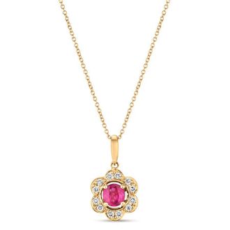 Le Vian Ladies Passion Ruby Necklaces set in 14K Honey Gold