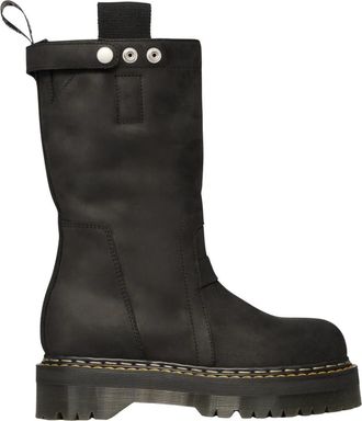 Dr. Martens Quad Sole Instaplaars - unisex - Enkellaarsjes - Zwart - 41 EU - Leer - Schoenen