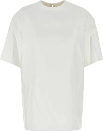 Valentino Garavani T-shirt met ronde hals van katoen - Dames - T-shirts - Wit - XS - Katoen - Tops