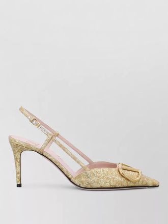 Valentino Garavani jacquard slingback pumps