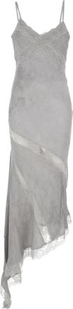 Andamane Rosetta Lange Jurk - Dames - Maxi kleedjes - Grijs - M - Kleedjes