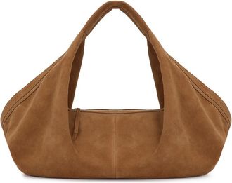 Kazar Sylphine M Hobo Tas - Dames - Schoudertassen - Bruin - ONE Size - Su&egrave;de - Tassen