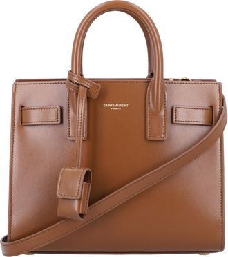 Saint Laurent Brown Sac De Jour Satchel