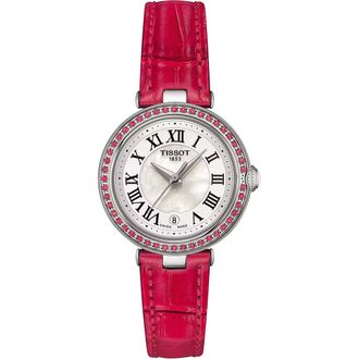 Tissot Bellissima Womens Red Watch T1260106611300 Leather - One Size