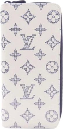 Louis Vuitton Pre-owned Wallets, male, White, Size: ONE SIZE Pre-owned Monogram Shadow Long Wallet