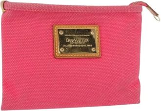 Louis Vuitton Pre-owned Clutches, female, Pink, Size: ONE SIZE Pre-owned Vintage Canvas Clutch