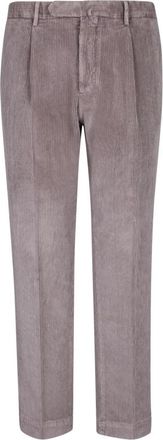 Dell'Oglio Scilla Broeken - Heren - Slim Fit Broeken - Grijs - XL - Leer - Broeken