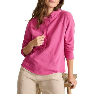 Tommy Bahama Marina Del Mar Raw Edge Hoodie in Very Berry at Nordstrom, Size X-Large