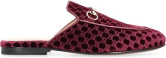 Gucci Princetown Slipper - Dames - Slip ons - Rood - 37 EU - Wol - Schoenen