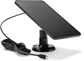 OEM Cargador De Bater&iacute;a Con Panel Solar De 3 W, Micro Usb, Panel Solar De Bajo Consumo, Monitoreo De Seguridad Para Dispositivos (negro)