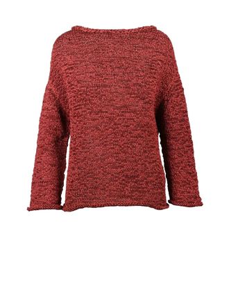 Alpha Studio Red Polyester Polyamide Braided Ribbon Knitwear