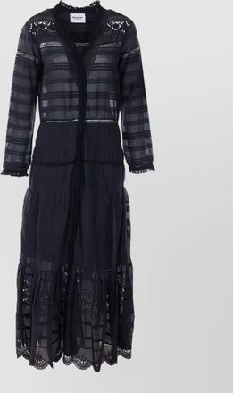 Isabel Marant daniva dress lace embroidery long silhouette