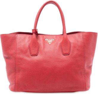 Prada Pre-owned Prada Vitello Daino Open Convertible Tote YYZQYX3R7ZNSNLSG