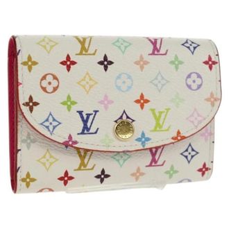 Louis Vuitton Pre-owned Wallets, female, White, Size: ONE SIZE Pre-owned Canvas Wallet