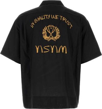 Visvim Mens Copa Shirt Black Silk