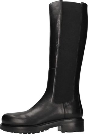 Elena Iachi Beatles Boots - Dames - Hoge Laarzen - Zwart - 37 EU - Leer - Schoenen