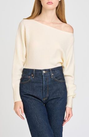 Wayf Annelisa Boatneck Sweater in Ivory at Nordstrom, Size X-Large