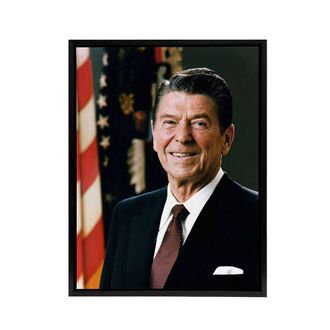 Artery8 Official Portrait US President Framed Canvas Wall Art Print | Size: W24 x H32