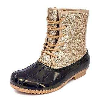 SUGAR Womens Skipper Closed Toe Fashion Boots Gold Size: 7 UK