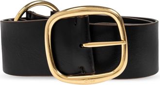 Chlo&eacute; Leren riem Anita - Dames - Riemen - Zwart - M - Leer - Accessoires