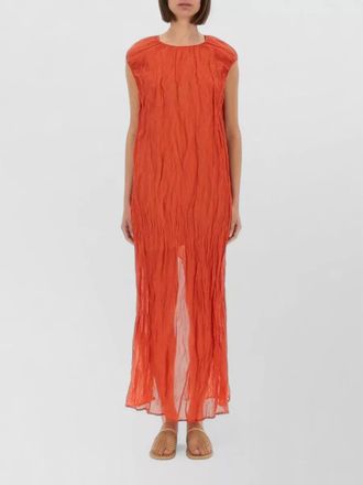 Alysi metallic gauze relaxed-fit maxi dress