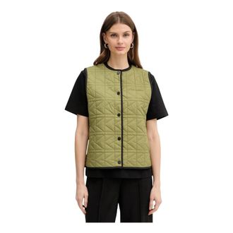 Karl Lagerfeld Jassen, Dames, Groen, M, Polyester, K Quilt Gilet