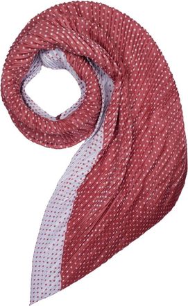 Armani Gevouwen Polka Dot Sjaal - Dames - Accessoires - Rood - Maat: ONE Size