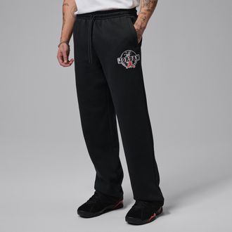 Nike Jordan Mens Jordan Brooklyn Open-Hem Pants in Black | IO9825-010