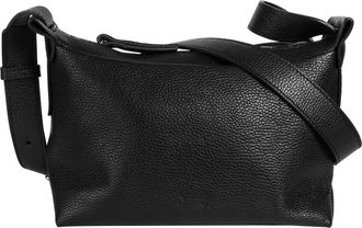 Cluty Umh&auml;ngetasche CLUTY, Damen, Gr. B/H/T: 26cm x 18cm x 12cm onesize, schwarz, Leder, leicht gl&auml;nzend, unifarben, Taschen Umh&auml;ngetasche, echt Leder, Made