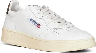 Autry Mens Sneakers Medalist Low White Leather Calf Trainers