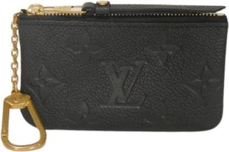 Louis Vuitton Pre-owned Bags, female, Black, Size: ONE SIZE Pre-owned Pochette Cle Monogram Empreinte Coin Case